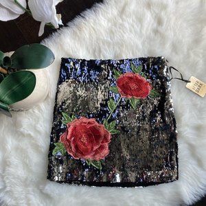 ✨NEW Black Sequin Mini Skirt